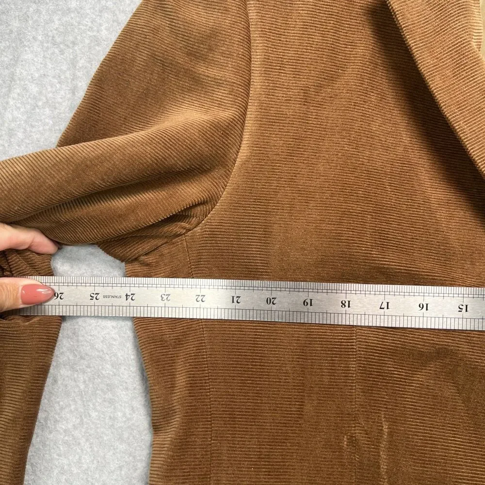 Henry Jacobson Corduroy Sport Coat  44R Brown Hand Tailored Jacket Elbow Patches